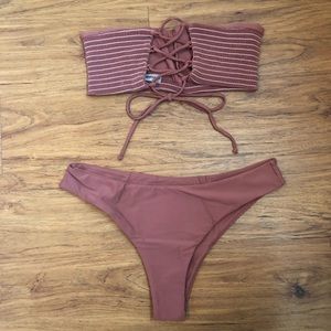 Bandeau cheeky bikini
